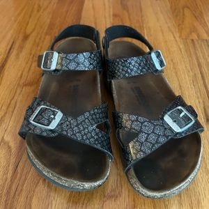 Snake skin pattern Birkenstocks
